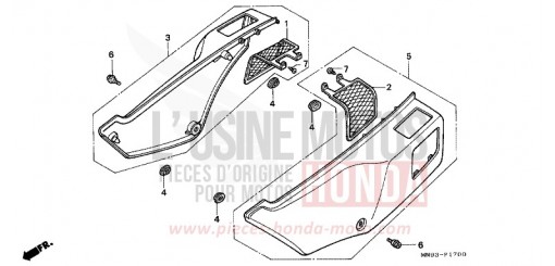 SEITENABDECKUNG NX650L de 1990
