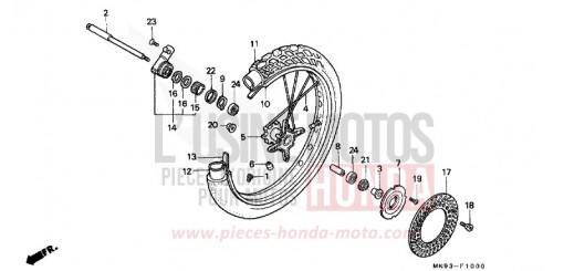 VORDERRAD NX650M de 1991