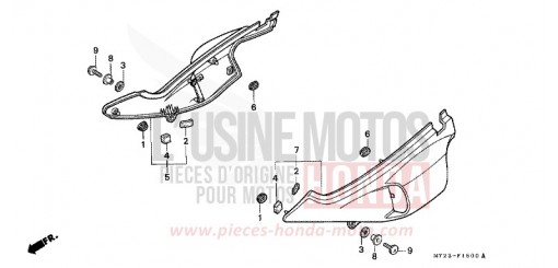 SEITENABDECKUNG NX650N de 1992