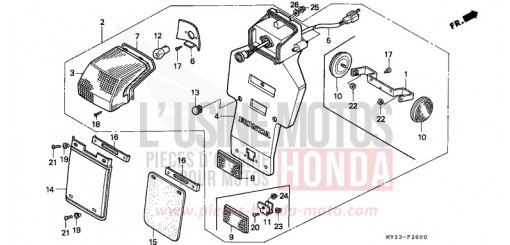 HECKLEUCHTE NX650N de 1992