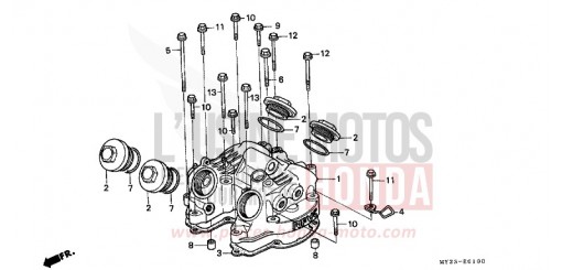 ZYLINDERKOPFDECKEL NX650N de 1992