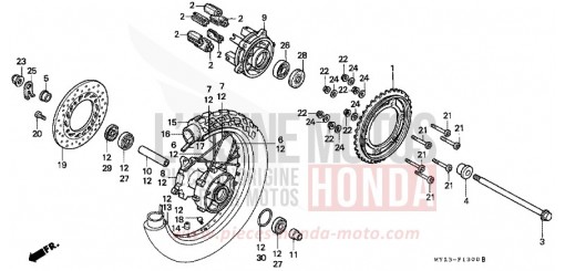 HINTERRAD NX650P de 1993