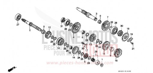 GETRIEBE NX650R de 1994