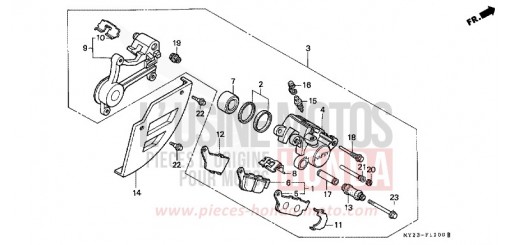 HINTERRAD-BREMSSATTEL NX650R de 1994