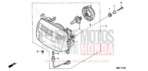 SCHEINWERFER NX650S de 1995