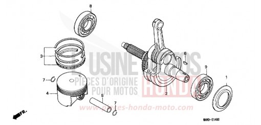 KOLBEN/KURBELWELLE NX650S de 1995