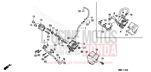 LUFTANSAUGVENTIL NX650T de 1996