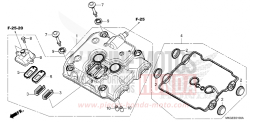 ZYLINDERKOPFDECKEL CMX500AL de 2020