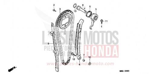 NOCKENWELLENKETTE/SPANNVORRICHTUNG NX650W de 1998