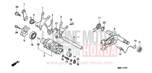 SCHALTTROMMEL NX650W de 1998