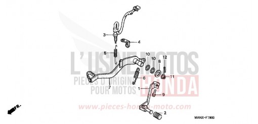 PEDAL NX650X de 1999