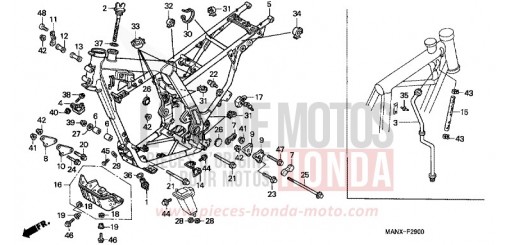 RAHMENKOERPER NX650X de 1999