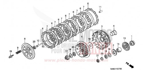 KUPPLUNG NX650X de 1999