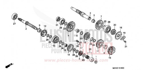 GETRIEBE NX650X de 1999