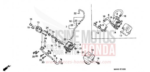 LUFTANSAUGVENTIL NX650X de 1999