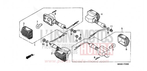 BLINKER NX650X de 1999