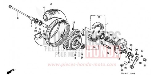 VORDERRAD NH50MSK de 1989