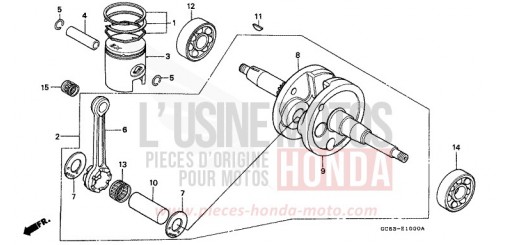 KURBELWELLE/KOLBEN NH50MSK de 1989