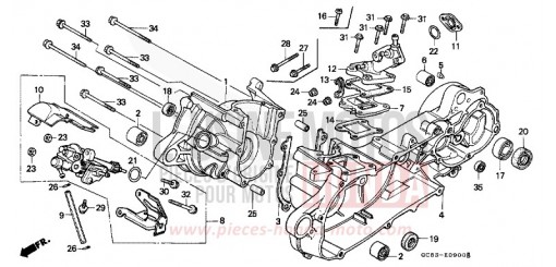 KURBELGEHAEUSE/OELPUMPE NH50MSK de 1989