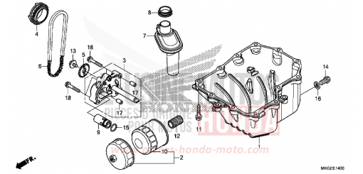 OELWANNE/OELPUMPE CMX500AN de 2022