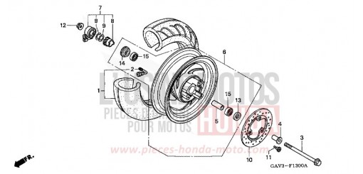 VORDERRAD SJ50T de 1996