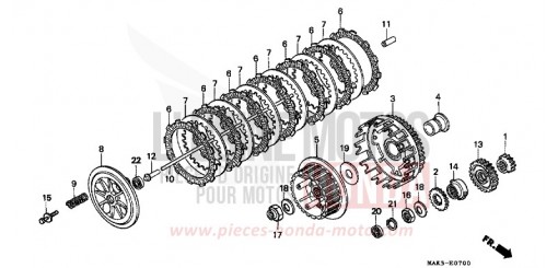 KUPPLUNG SLR650V de 1997