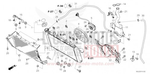 KUEHLER/RESERVETANK CB750AP de 2023