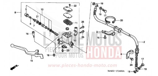 VORDERRADBREMSE SLR650V de 1997
