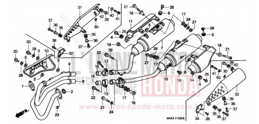 ABGAS-SCHALLDAEMPFER SLR650V de 1997