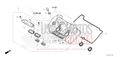 ZYLINDERKOPFDECKEL CB750AP de 2023