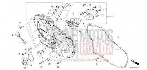 KURBELGEHAEUSEABDECKUNG CB750AP de 2023