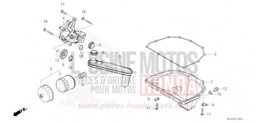 OELWANNE/OELPUMPE CB750AP de 2023