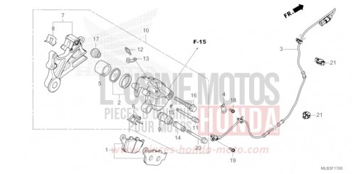 HINTERRAD-BREMSSATTEL CB750AP de 2023