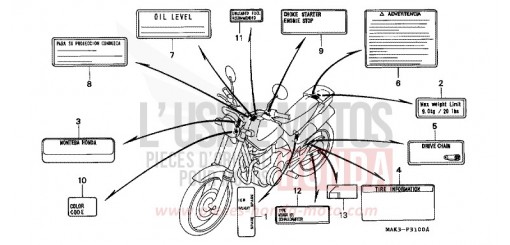WARNETIKETT SLR650W de 1998
