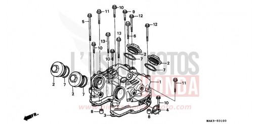 ZYLINDERKOPFDECKEL SLR650W de 1998