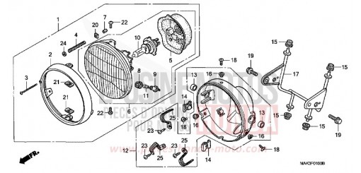 SCHEINWERFER SLR650W de 1998