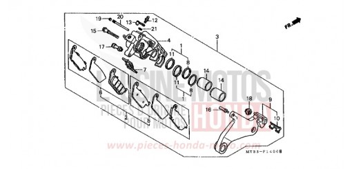 HINTERRAD-BREMSSATTEL ST1100AN de 1992