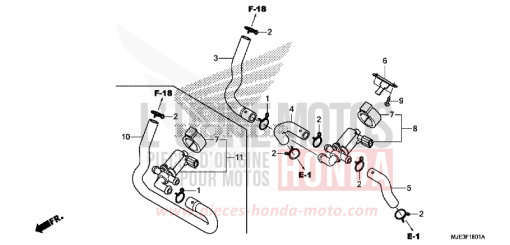 LUFTEINSPRITZ-STEUERVENTIL CBR650FAG de 2016