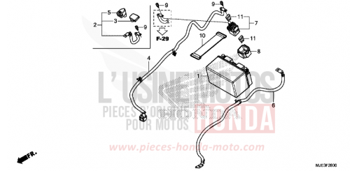BATTERIE CBR650FAG de 2016