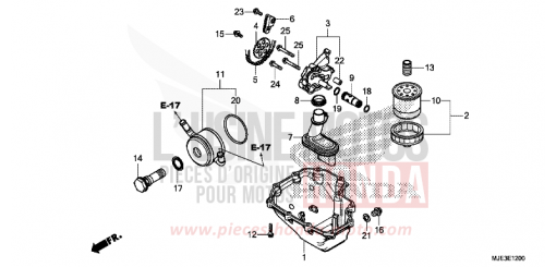 OELWANNE/OELPUMPE CBR650FAH de 2017