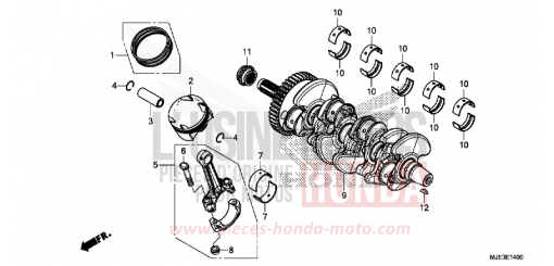 KURBELWELLE/KOLBEN CBR650FAH de 2017