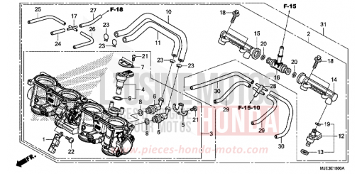 DROSSELKLAPPENGEHAEUSE CBR650FAH de 2017