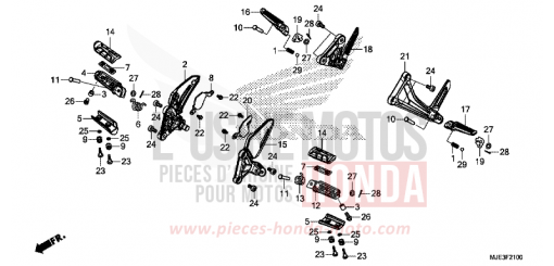 STUFE CBR650FAH de 2017