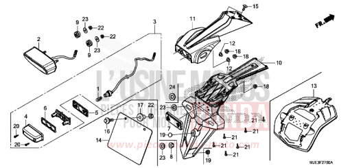 HECKLEUCHTE CBR650FAH de 2017
