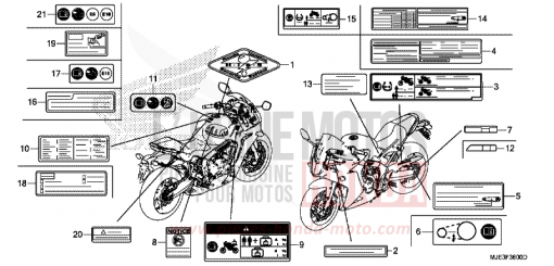 WARNETIKETT CBR650FAH de 2017