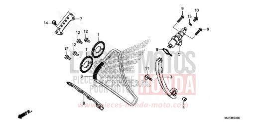 NOCKENWELLENKETTE/SPANNVORRICHTUNG CBR650FAH de 2017