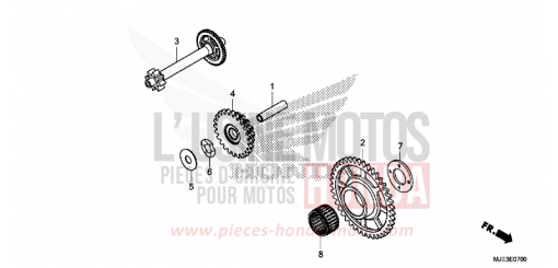 ANLASSER-ANTRIEBSZAHNRAD CBR650FAH de 2017