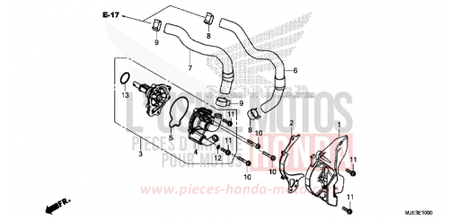 WASSERPUMPE CBR650FAH de 2017