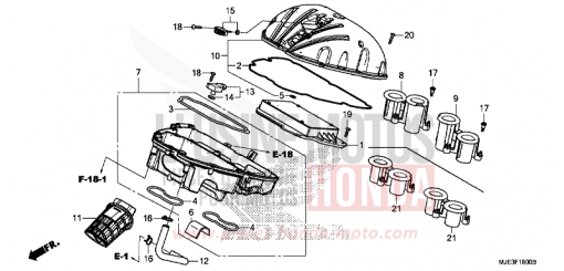 LUFTFILTER CBR650FAH de 2017