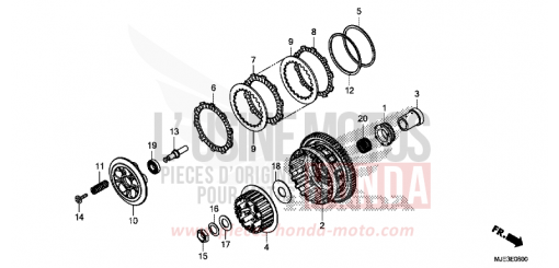 KUPPLUNG CBR650FAH de 2017